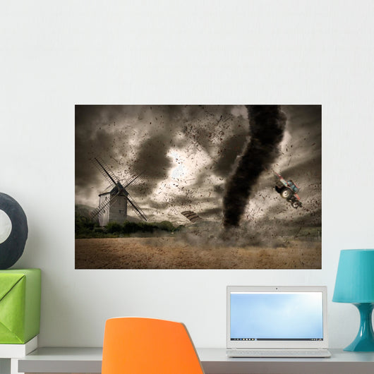 Large Tornado over Wind