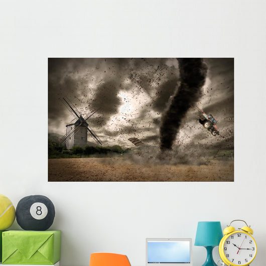 Large Tornado over Wind
