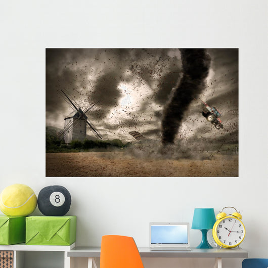 Large Tornado over Wind
