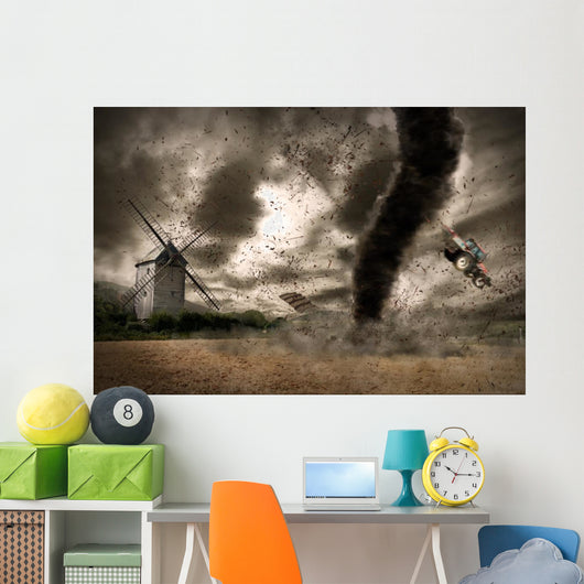Large Tornado over Wind