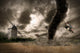 Large Tornado over Wind