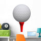 Golfball and Red Tee Wall Decal