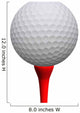 Golfball and Red Tee Wall Decal