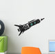 Black Spaceship Wall Decal