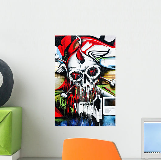 Skull on the Wall Wall Mural