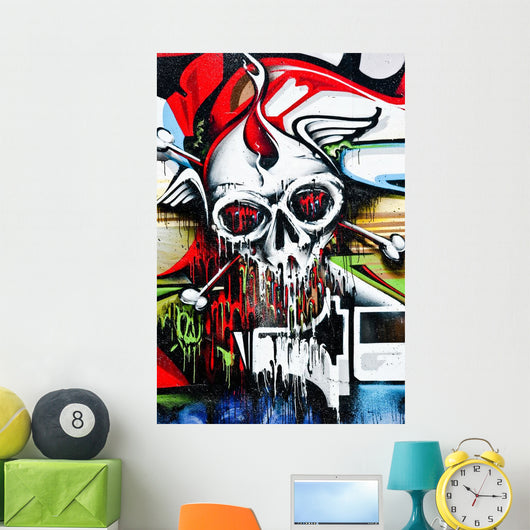 Skull on the Wall Wall Mural