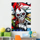 Skull on the Wall Wall Mural