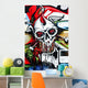 Skull on the Wall Wall Mural
