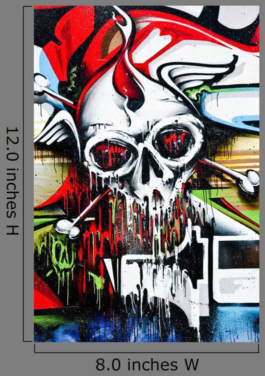 Skull on the Wall Wall Mural