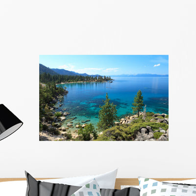 Lake Tahoe Overview with shown on a wall