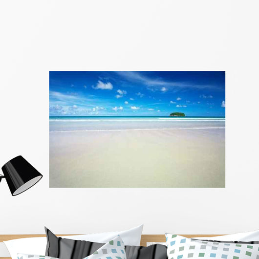 Distant Tropical Island Wall Decal