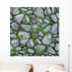 Seamless Stones Texture Vector Illustration (Mossy) Wall Decal