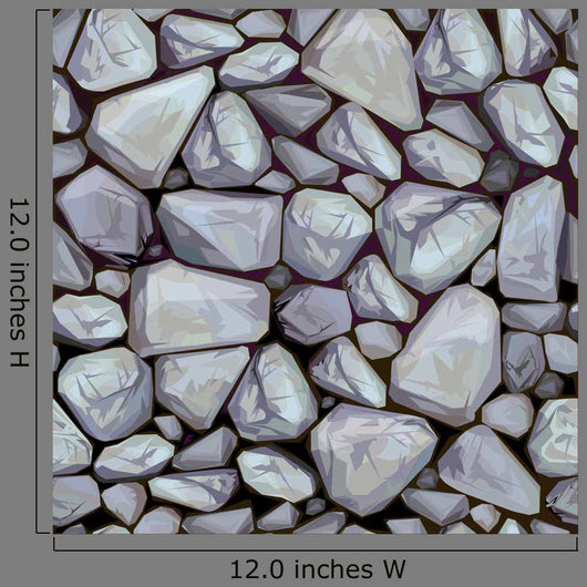 Seamless Stones Texture Vector Illustration (Clean) Wall Decal