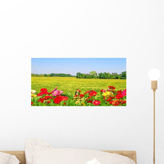 Colorful Flower Field Wall Decal