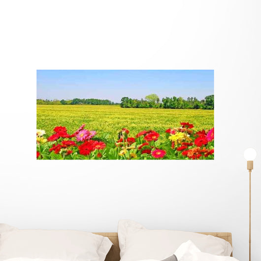 Colorful Flower Field Wall Decal