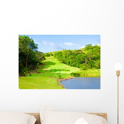 Landscape Green Club shown on a wall