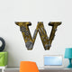 Steampunk Letter W Wall Decal