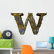 Steampunk Letter W Wall Decal