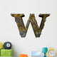Steampunk Letter W Wall Decal