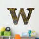 Steampunk Letter W Wall Decal