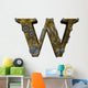 Steampunk Letter W Wall Decal