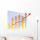 Barchart Arrow up Wall Decal