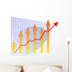 Barchart Arrow up Wall Decal