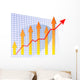 Barchart Arrow up Wall Decal