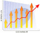 Barchart Arrow up Wall Decal