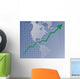 Chart Americas up Wall Mural