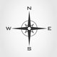 True North Compass Wall Decal