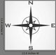 True North Compass Wall Decal