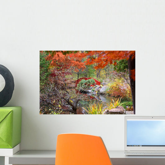 Japanese Garden Autumn Wall Mural