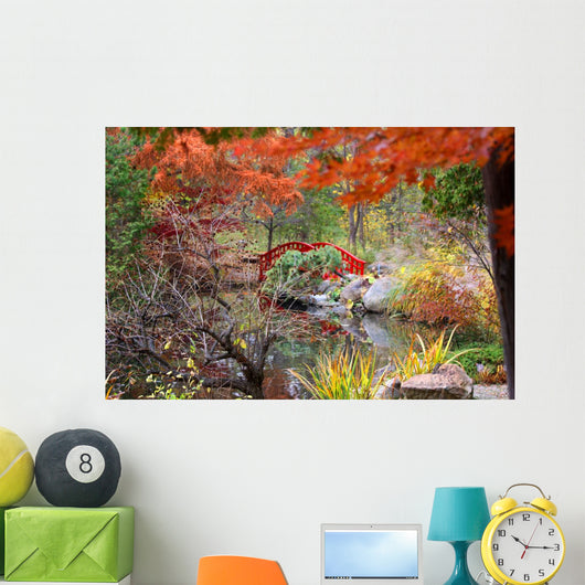 Japanese Garden Autumn Wall Mural