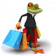 Business Frog Wall Decal
