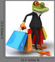 Business Frog Wall Decal