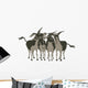 Group of Cheerful Donkeys over White Wall Decal
