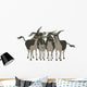 Group of Cheerful Donkeys over White Wall Decal