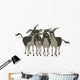 Group of Cheerful Donkeys over White Wall Decal