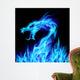 Blue Fire Dragon Wall Mural
