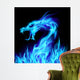 Blue Fire Dragon Wall Mural