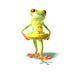 Frog Will Swim With a Buoy Duck Wall Decal