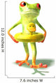 Frog Will Swim With a Buoy Duck Wall Decal