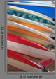 Brightly Colored Rental Surfboards