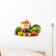 Raw Vegetables and Shopping Wall Decal