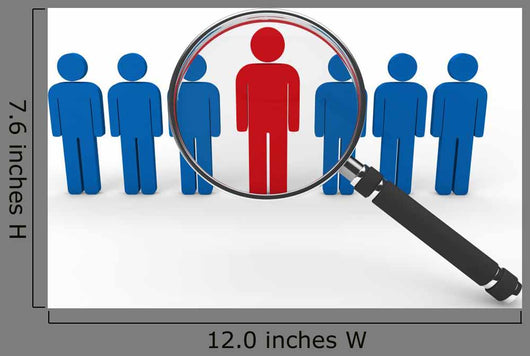 magnifying glass team Wall Decal