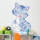Cute Kitten Washing Itself