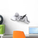 Person Lying down with Wall Decal