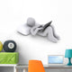 Person Lying down with Wall Decal