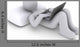 Person Lying down with Wall Decal